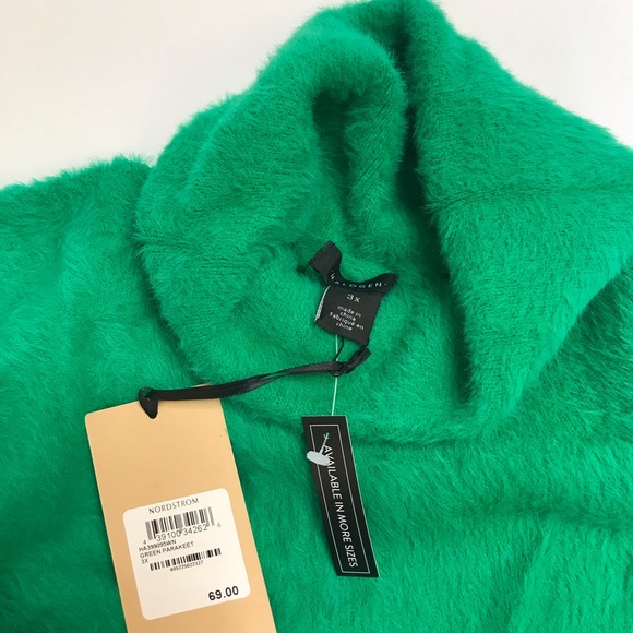 NWT Halogen sweater fuzzy plus size 2X 3X - Picture 5 of 6